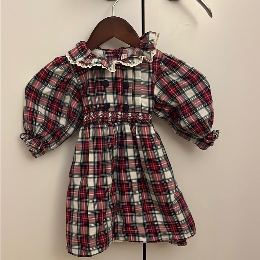 Plaid Ruffle Dress